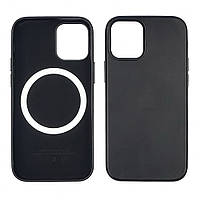Чохол Leather Case with MagSafe для Apple iPhone 12 mini 01 чорний
