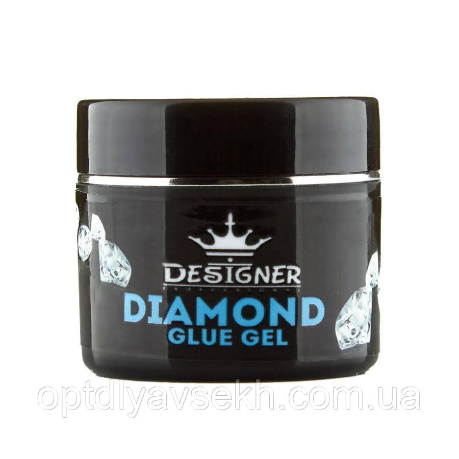 Густий клей-гель Diamond Glue Gel Дизайнер для страз, каміння та гелевих тіпсів, 10 мл., фото 1