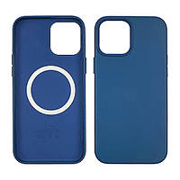 Чохол Leather Case with MagSafe для Apple iPhone 12 Pro Max 06 блакитний