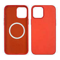 Чехол Leather Case with MagSafe для Apple iPhone 12/ 12 Pro 10 оранжевый