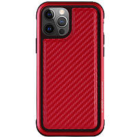 Чехол PC+TPU+Metal K-DOO MARS Series для Apple iPhone 13 Pro (6.1") TPU+PC, Carbon Red