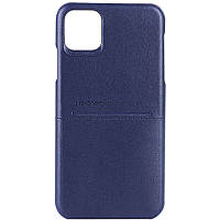 Кожаная накладка G-Case Cardcool Series для Apple iPhone 13 mini (5.4") Искусственная кожа, Синий