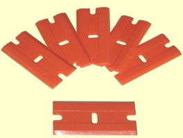 Пластикові леза для зняття клею зі скла і ЛКП