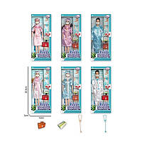 Лялька YB 209 C (144/2) "Лікар", 6 видів, аксесуари, в коробці