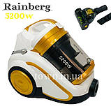 Контейнерний циклонний пилосос Rainberg RB-658, пилосос 5л контейнерний 5200W Без мішка, побутовий для дому, фото 2