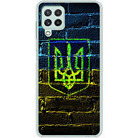 Чохол Силіконовий з Картинкою на Samsung Galaxy M32 (M325) (Патріотичний, Герб України)