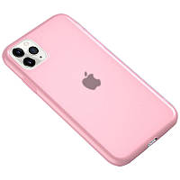 Силиконовый матовый полупрозрачный чехол для Apple iPhone 11 Pro (5.8") Розовый / Pink
