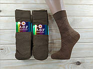 Шкарпетки жіночі капронові A.M.Y fashion classic 100Den мокко великий ромб НК-2799, фото 6