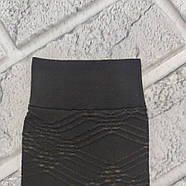 Шкарпетки жіночі капронові A.M.Y fashion classic 100Den чорний великий ромб НК-27107, фото 3