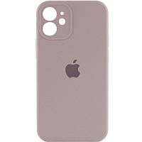 Чехол Silicone Case Full Camera Protective (AA) для Apple iPhone 12 mini (5.4") Серый / Lavender