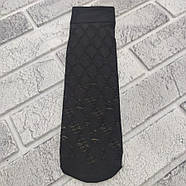 Шкарпетки жіночі капронові A.M.Y fashion classic 100Den чорна квіточка+ромбік НК-27105, фото 2