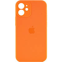 Чехол Silicone Case Full Camera Protective (AA) для Apple iPhone 12 mini (5.4") Оранжевый / Kumquat