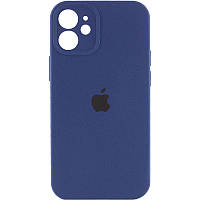 Чехол Silicone Case Full Camera Protective (AA) для Apple iPhone 12 mini (5.4") Синий / Deep navy