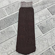 Шкарпетки жіночі капронові ажур "ІРА" 100Den мокко з малюнком НК-2794, фото 2