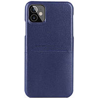 Кожаная накладка G-Case Cardcool Series для Apple iPhone 12 mini (5.4") Искусственная кожа, Синий