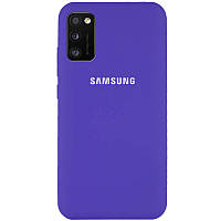 Чехол Silicone Cover Full Protective (AA) для Samsung Galaxy A41 Фиолетовый / Purple