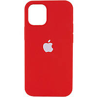 Чехол Silicone Case Full Protective (AA) для Apple iPhone 13 Pro Max (6.7") Красный / Dark Red