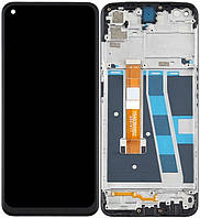 Дисплей модуль тачскрин Oppo A52 черный в рамке 12MP p/n: 1540396652 2001417