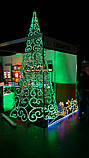 Світлодіодна новорічна ялинка вензелями, фото 4