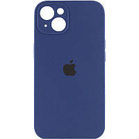 Чехол Silicone Case Full Camera Protective (AA) для Apple iPhone 13 mini (5.4") Синий / Deep navy