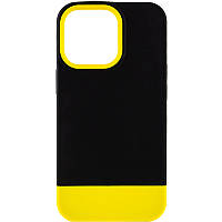 Чехол TPU+PC Bichromatic для Apple iPhone 13 Pro (6.1") Black / Yellow