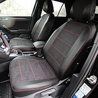 Чехлы на сиденья из экокожи и антары Honda HR-V II (RU) 2015-2022 EMC-Elegant