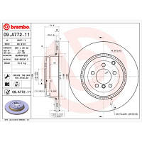 Тормозной диск Brembo 09.A772.11 - Топ Продаж!