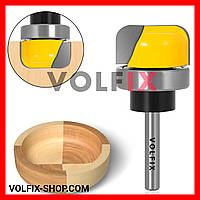 Пазовая фасонная фреза VOLFIX FZ-120-250 d6 mm для изготовления желобков тарелок чаш лотков подносов