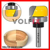 Пазовая фасонная фреза VOLFIX FZ-120-250 d8 mm для изготовления желобков тарелок чаш лотков подносов