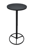 Стіл круглий металевий виносний 600х1100 чорний OL479/1, фото 3