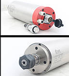 Шпиндель водяній SQD80 1,5 кВт, гайка ER16, фото 3