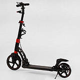 Самокат Best Scooter D-230 Disc Чорно-червоний (Гумова платформа), фото 4