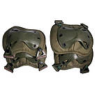 Наколінники та налокітники тактичні комплект 2+2 Олива Захист ліктів та колін, фото 2