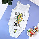 Набір білизни для хлопчика донелла від 0 до 7 років Donella комплект майка труси для хлопчика ціна за 1шт, фото 3
