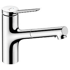 Змішувач для кухні із висувною лійкою HANSGROHE Zesis M33 74803000 хром латунь 149004