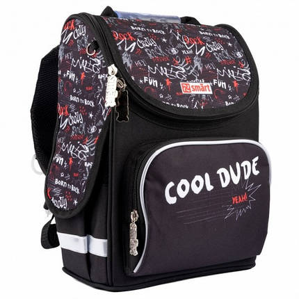 Рюкзак шкільний Smart Dude 559013 26х34х11 см чорний ID 4404164, фото 1