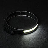 Налобний ліхтарик RIAS BL-G26 з датчиком руху Black (3_01985), фото 3