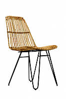Плетений стілець з натурального ротанга для дому, саду, кафе та тераси