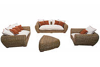 Комплект плетеной мебели 2 софы, кресло и кофейный столик из ротанга