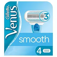 Плавные заменительные лезвия Gillette Venus, 4 шт (Германия) Gillette Venus Smooth Ersatzklingen, 4 St