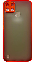 TPU чехол накладка Matte Color Case (TPU) для Realme C25Y (на реалми ц25у) красный