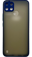 TPU чехол накладка Matte Color Case (TPU) для Realme C25Y (на реалми ц25у) синий