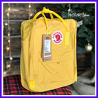 Школьный рюкзак Fjallraven Kanken Classic 16l yellow / ранец Канкен классик 16л желтый