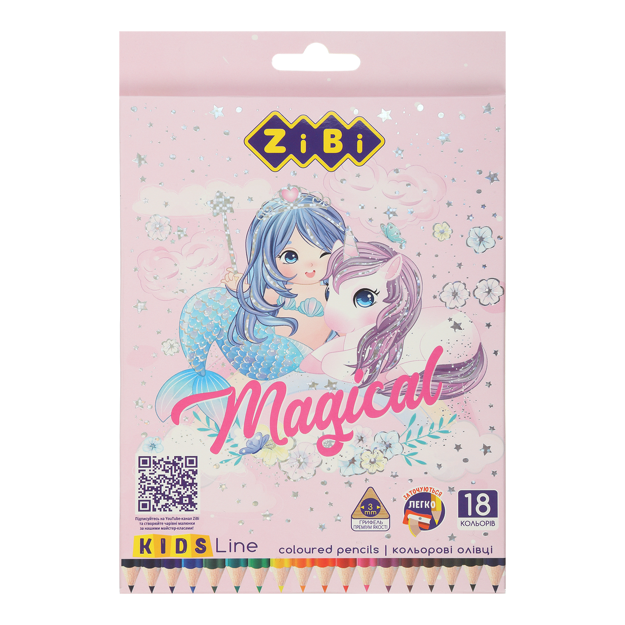 # Карандаші кольорові 18цв MAGICAL KIDS Line