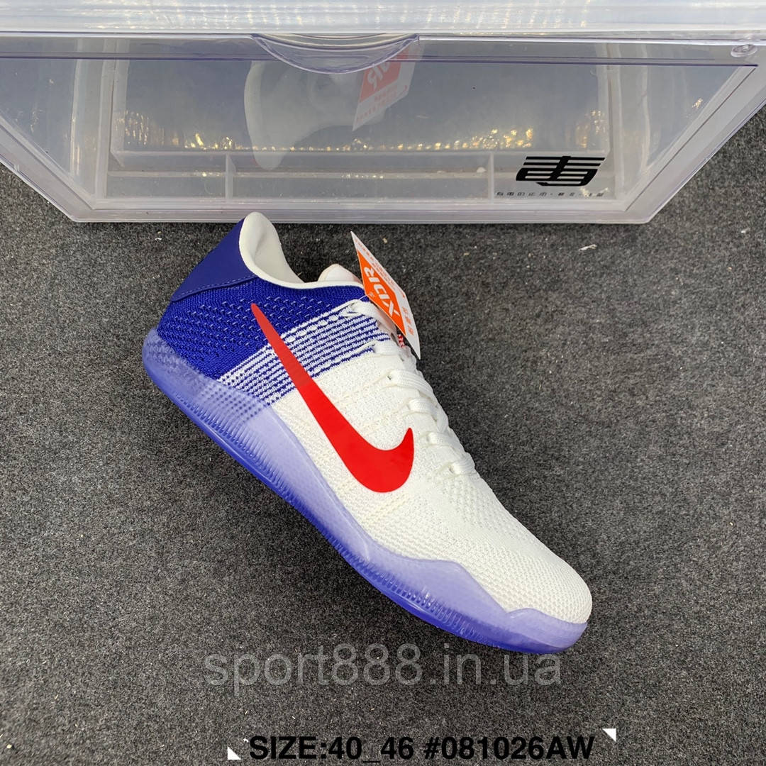 Кобі 11 баскетбольні Кросівки NIKE Kobe XI USA Elite Lowмузькі, фото 1