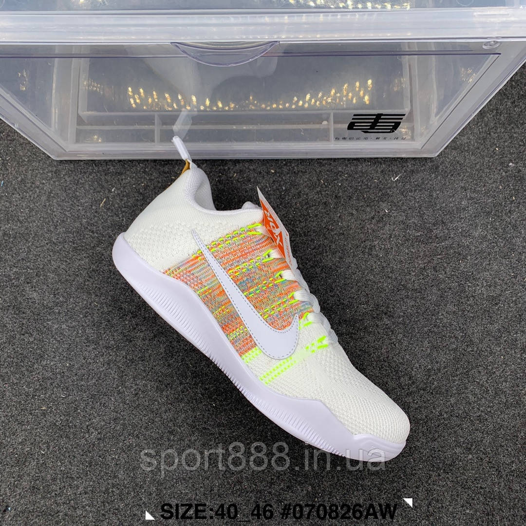 Кобі 11 баскетбольні Кросівки NIKE Kobe XI Elite Low чоловічі білі, фото 1