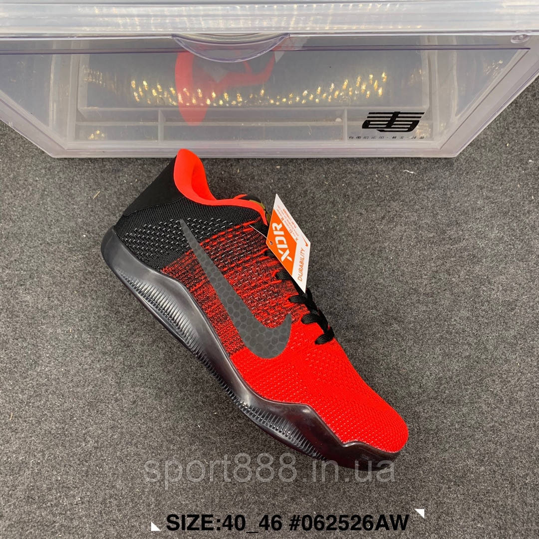 Коби 11 баскетбольные Кроссовки NIKE  Kobe XI Elite Low червоні чоловічі