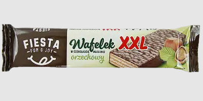 Вафельки в шоколаді Fiesta Wafelek XXL горіх 50 г.