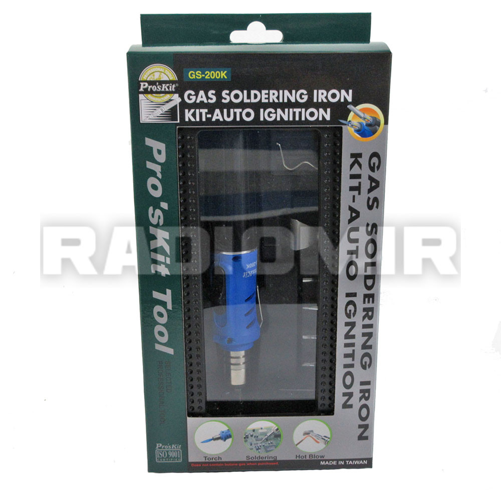 Купити Газовий паяльник Pro`sKit GS-200K в наборі, ціна 2478 грн - Prom ...