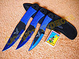 Комплект метальних ножів Mountain Eagle набір 3 шт. з чохлом, фото 3